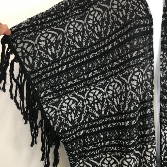 Free People Open Front Fringe Short Sleeve Kimono Cardigan Size  XS - Picture 5 of 16